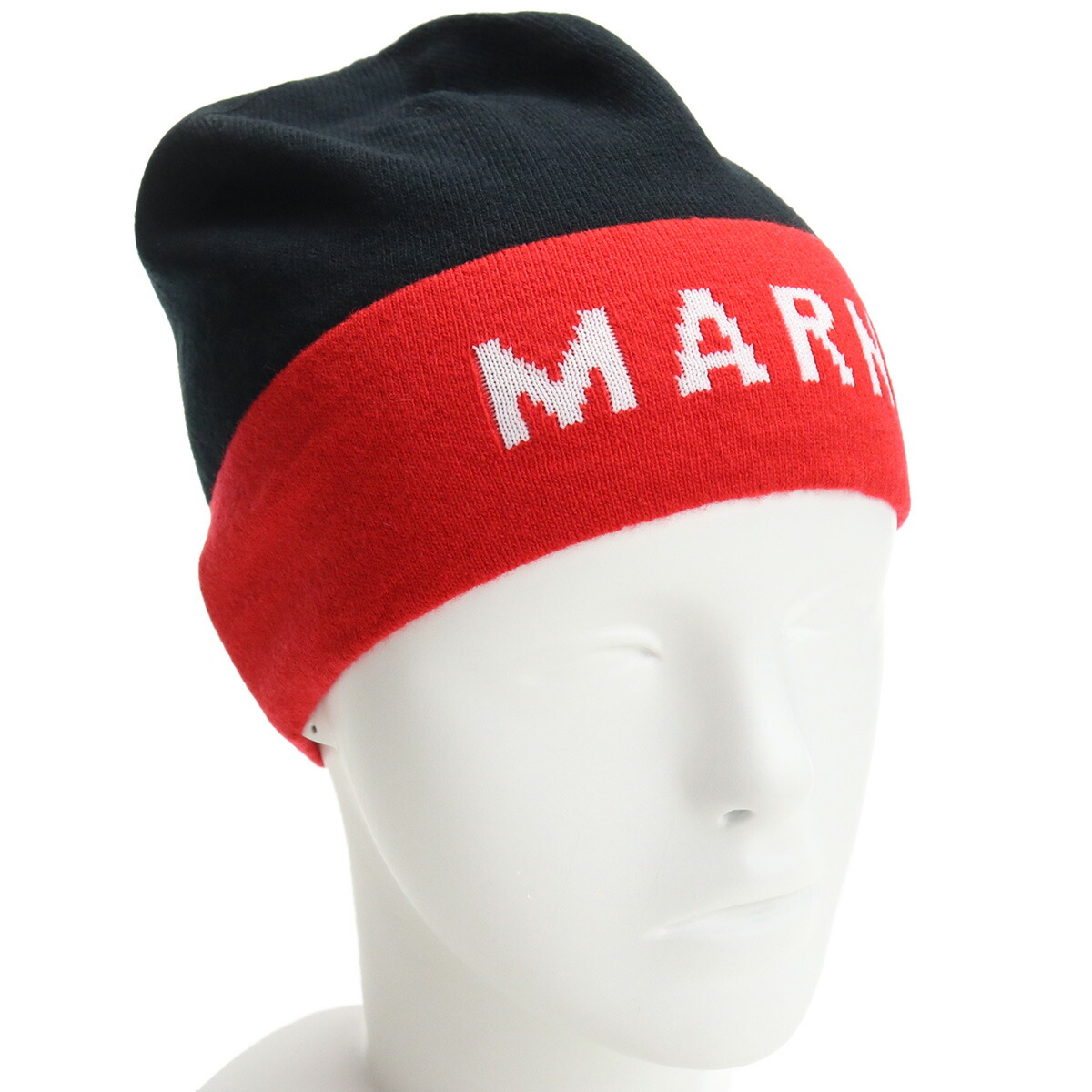 マルニ MARNI  レディース－帽子類 ブランドロゴ CLMC0025Q1 UFH527 00N99 ブラック レッド系  cap-01 warm-04