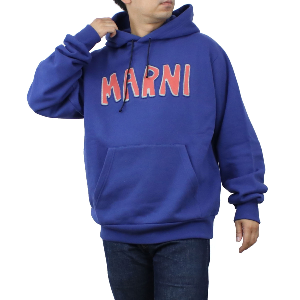 マルニ MARNI  メンズ－パーカー フーディー ブランド おしゃれ FUMU0073P5 USCU55 CLB60 ブルー系 apparel-01