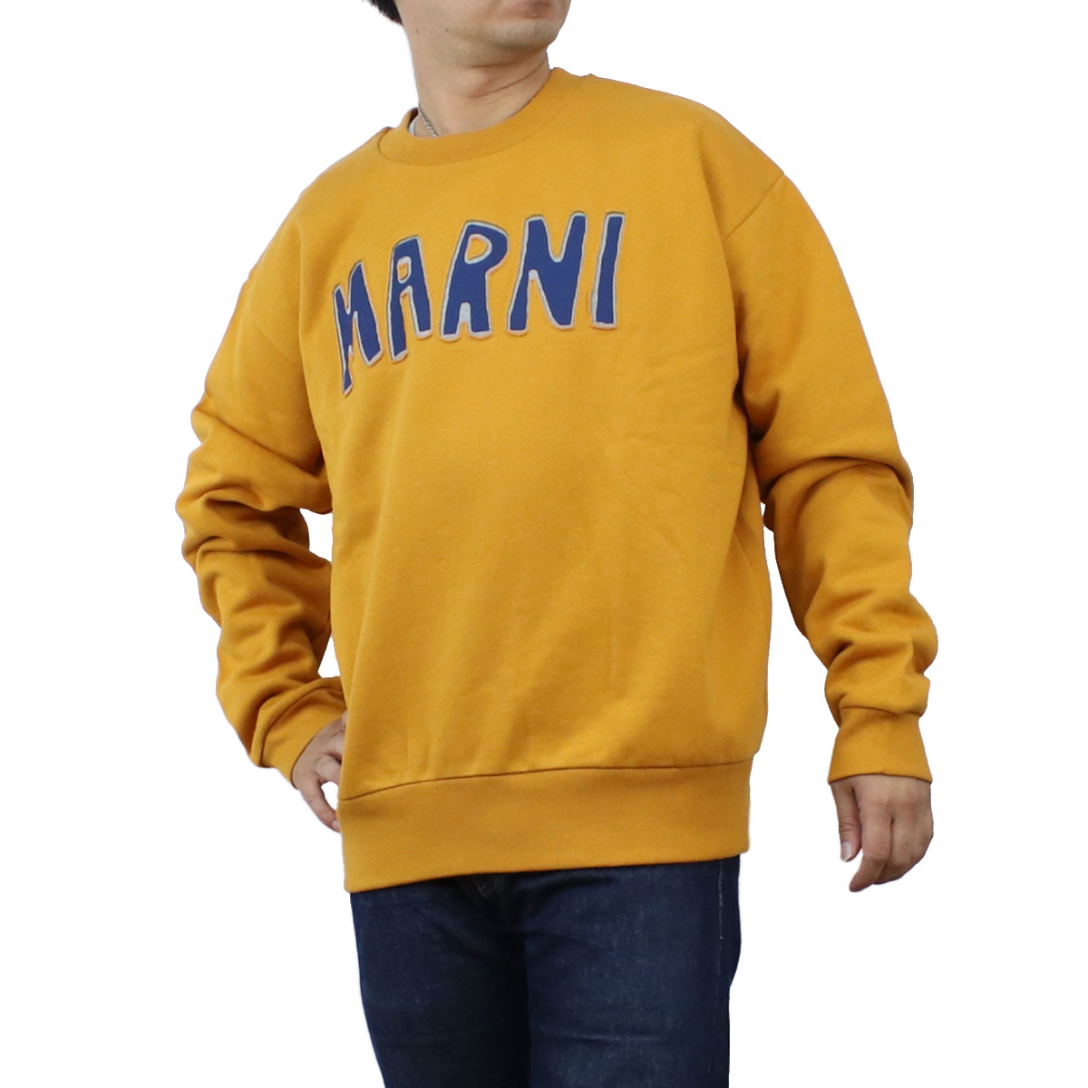マルニ MARNI  メンズ－スウェット トレーナー ブランド  FUMU0074P5 USCU55 CLR10 オレンジ系 apparel-01