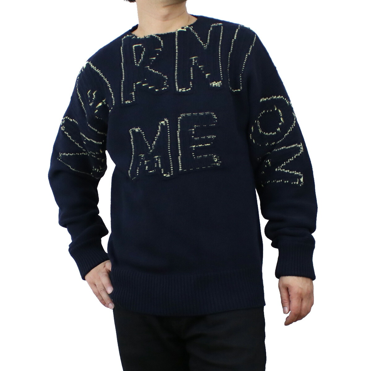 マルニ MARNI  メンズ－セーター，ニット ブランド GCMG0263Q0 UFH463 INB79 ネイビー系 warm-04