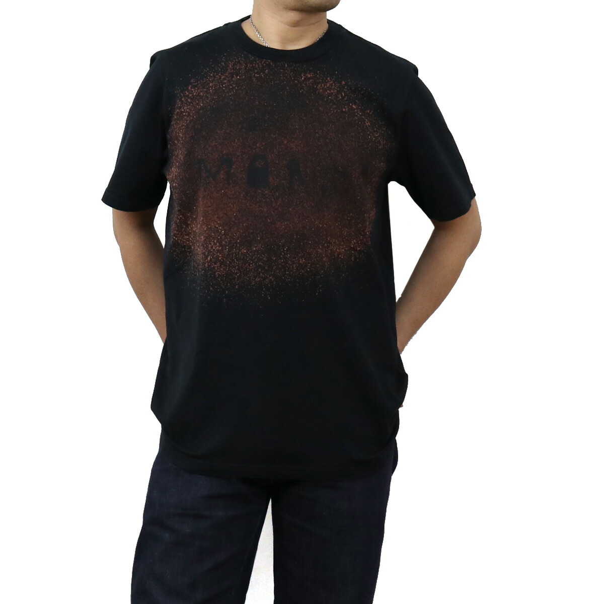 マルニ MARNI  メンズ－Ｔシャツ  ブランド Tシャツ ブランドロゴ HUMU0233P0 USCS28 LON99 ブラック ts-01 apparel-01