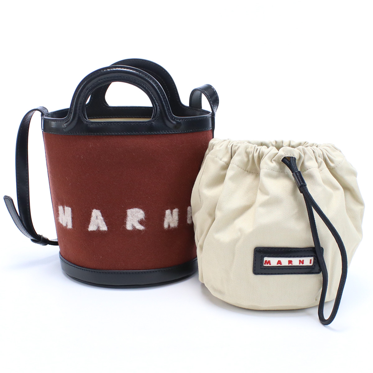 MARNI マルニ SHMPV01Q00 トートバッグ ブラウン系 レッド系 レディース