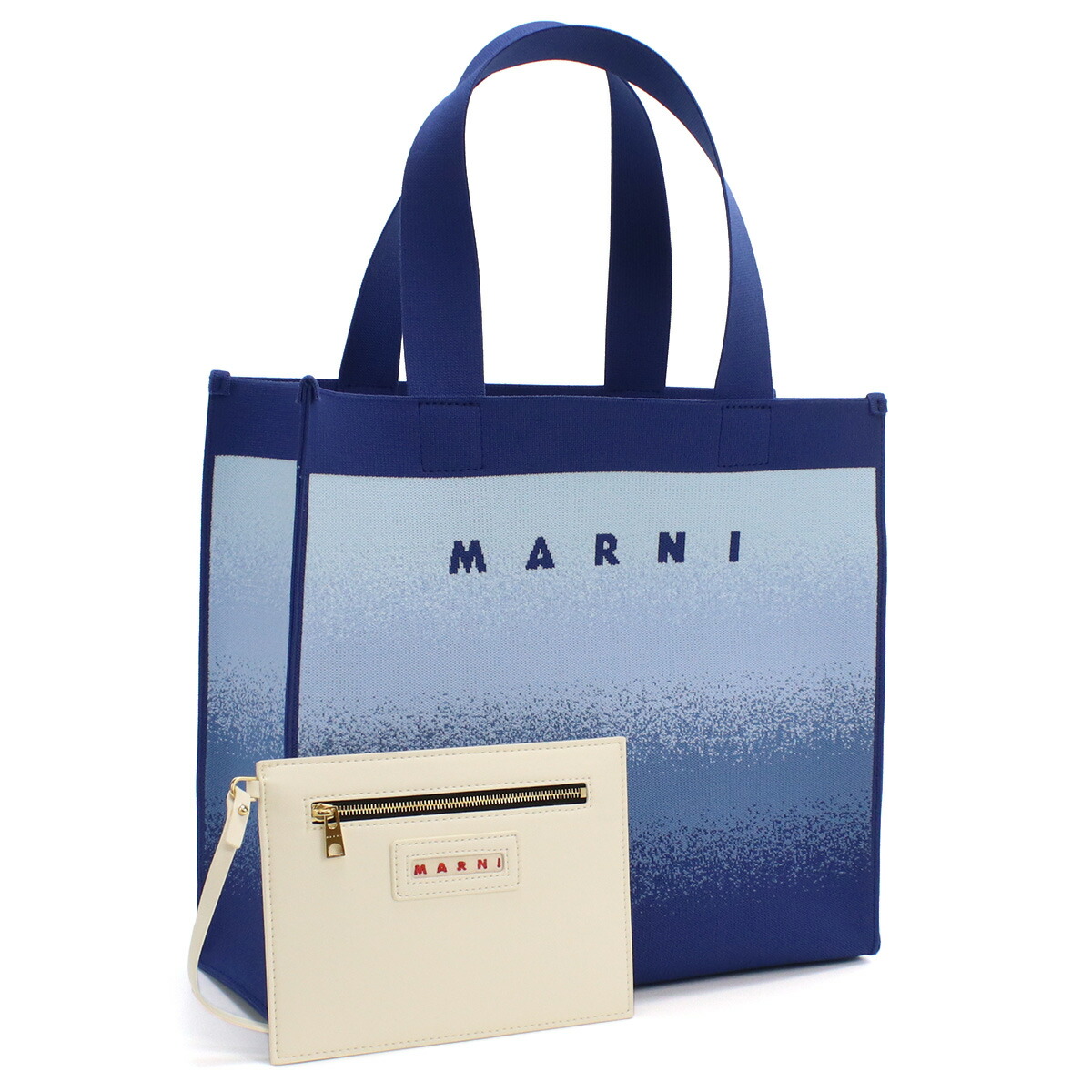 マルニ MARNI  トートバッグ ブランド SHMP0076A5　P5506　ZO535 ブルー系 bag-01 SS2306