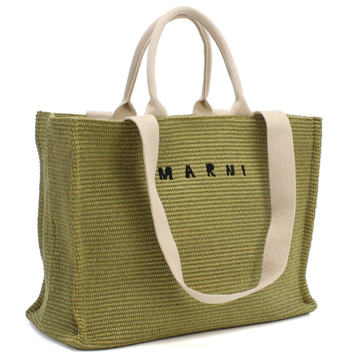 マルニ MARNI  カゴバッグ ブランド トートバッグ 大容量 SHMP0078U0 P3860 ZO458 グリーン系 bag-01 kago-01