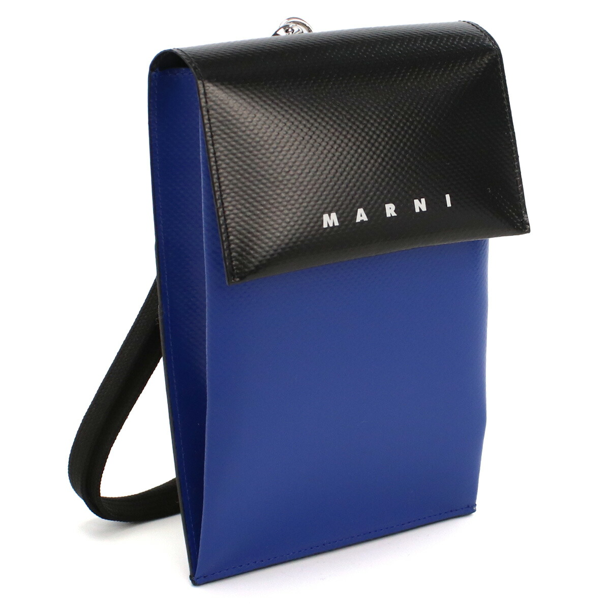 マルニ MARNI  フォンケース ブランド スマホバッグ ネックポーチ TEMI0004A4 P3572 Z2O28 ブルー系 ブラック bag-01 gsw-3 gsm-3
