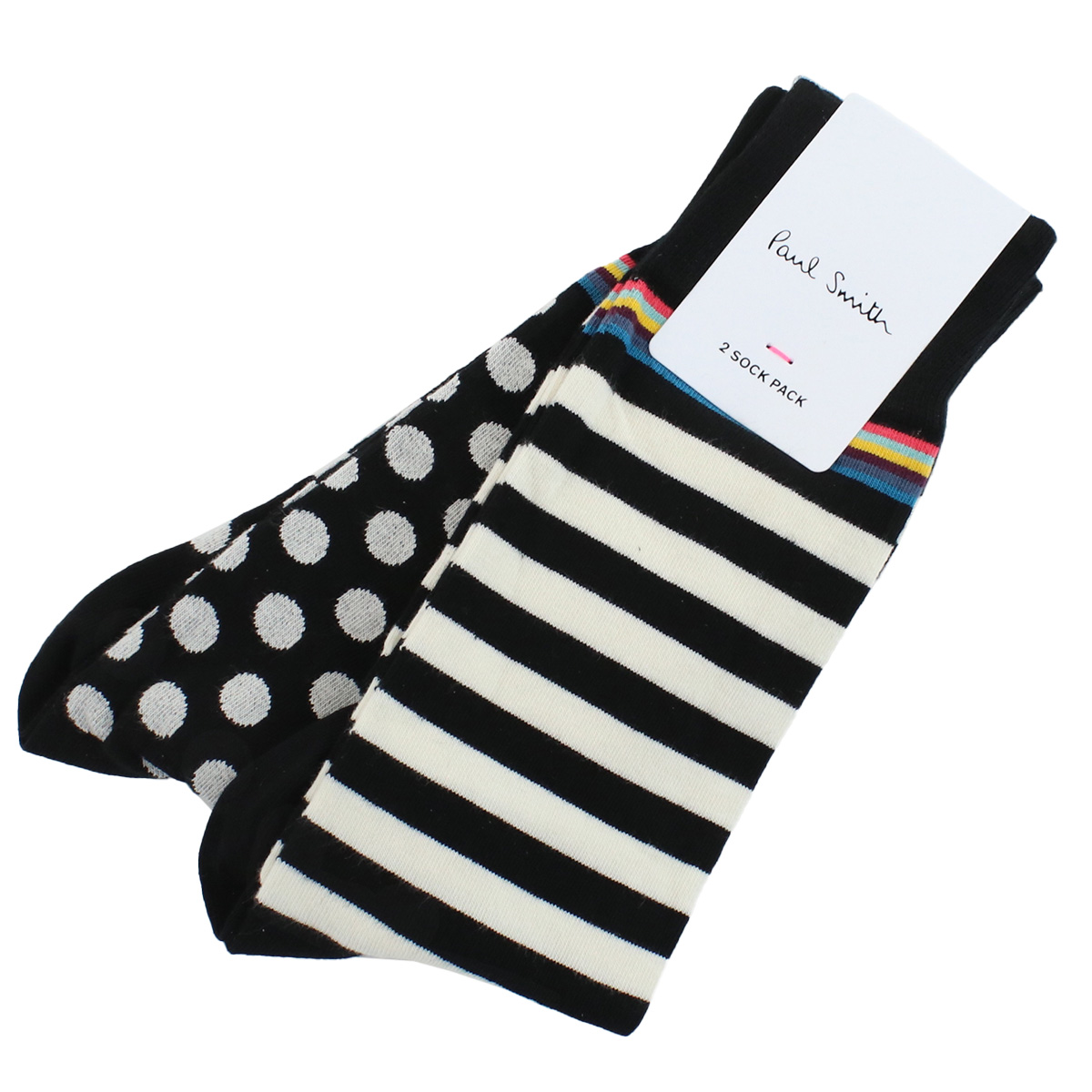 ポールスミス Paul Smith  メンズ ソックス ブランド 2足セットM1ASOCK　J2PKOD　02A