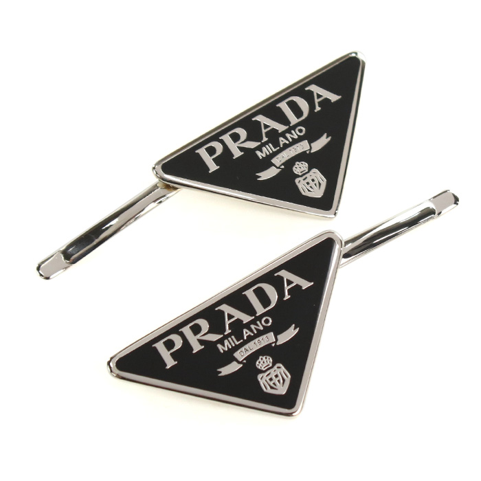PRADA プラダ ヘアピン メタル 1IF051 2BA6 F0002 レディース ブラック