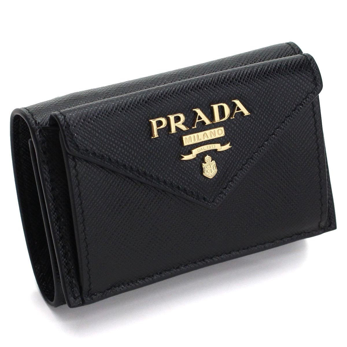 プラダ PRADA サフィアーノ メタル 3つ折り財布 ミニ財布 1MH021 QWA F0002 NERO ブラック