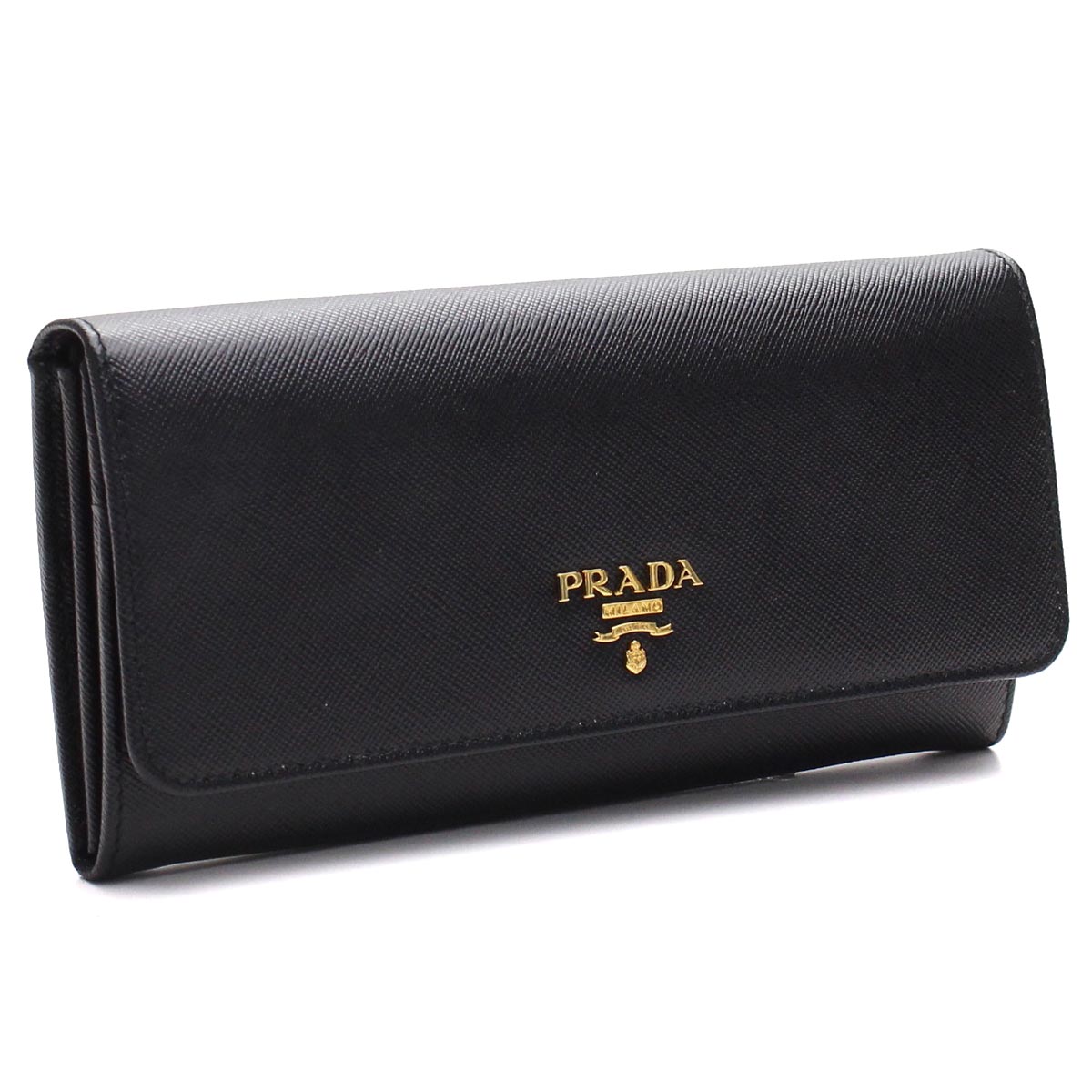 プラダ PRADA 財布 二つ折り 長財布 小銭入れ付き 1MH132 QWA F0002 NERO ブラック