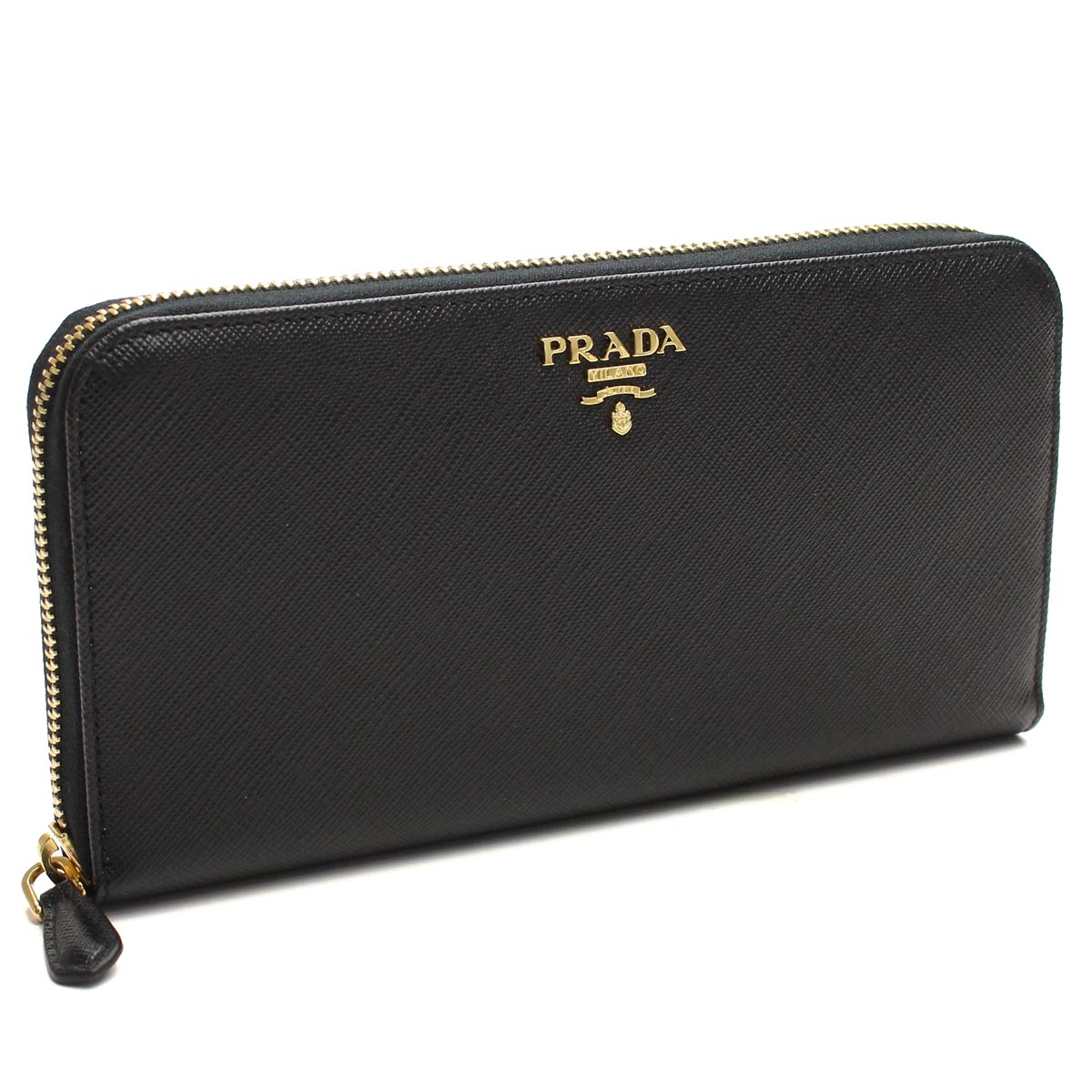 プラダ PRADA 財布 ラウンドファスナー 長財布 1ML506 QWA F0002 NERO ブラック  レディース