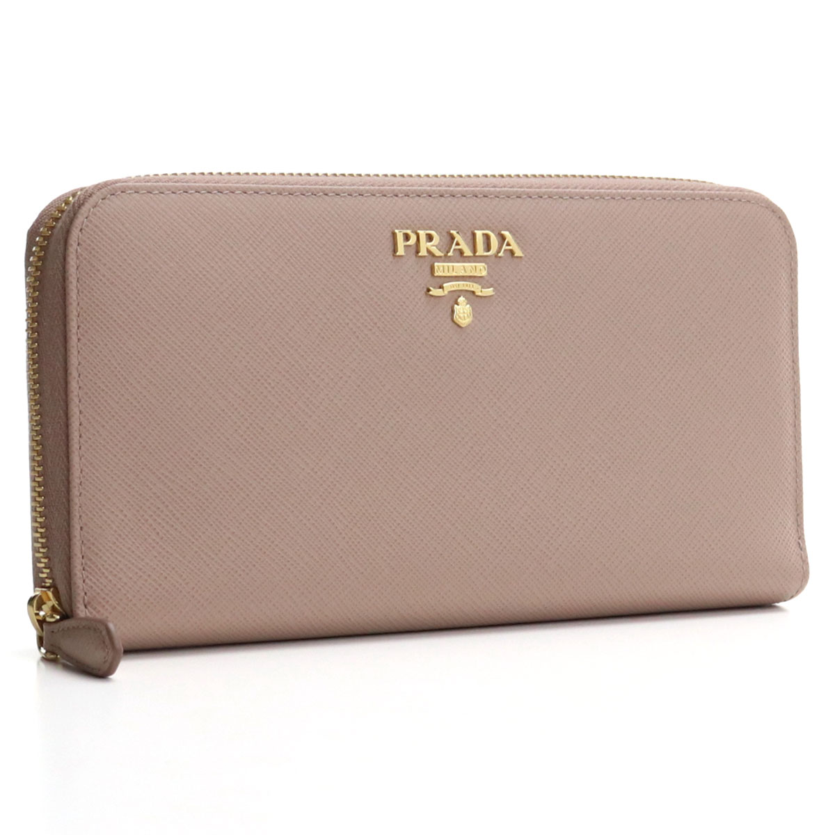 プラダ PRADA 財布 サフィアーノ ラウンドファスナー 長財布 1ML506 QWA F0236 CIPRIA  サイフ  ベージュ系 レディース 24_sum