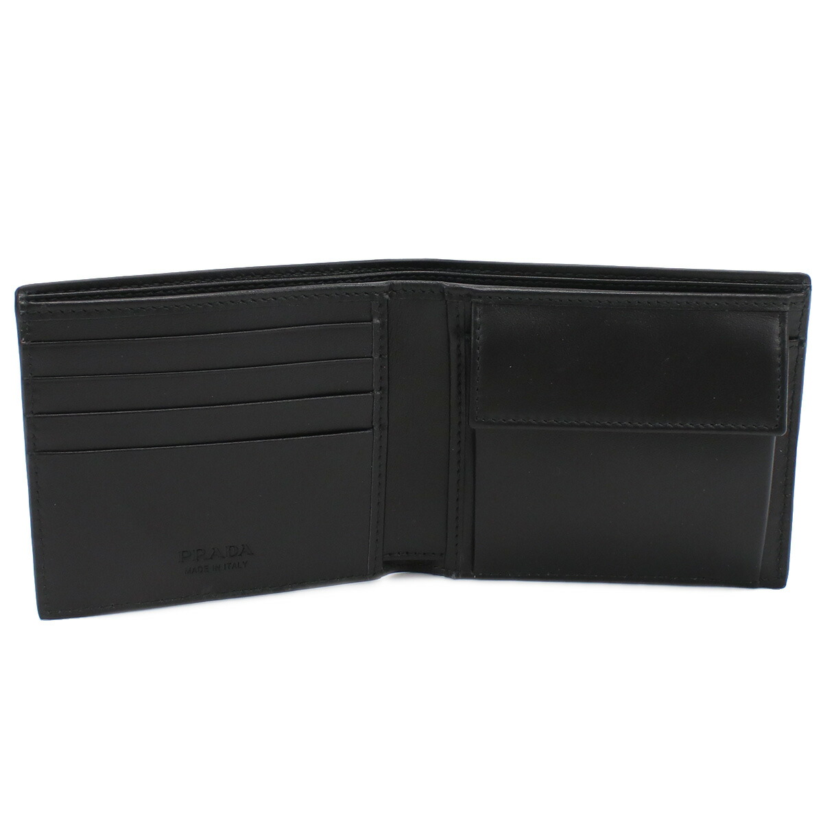 Armerie Boutique プラダ PRADA 2つ折り財布 財布 メンズ ブランド 2MO738 2BBE F0002 NERO ブラック  mini-01 gsm-2