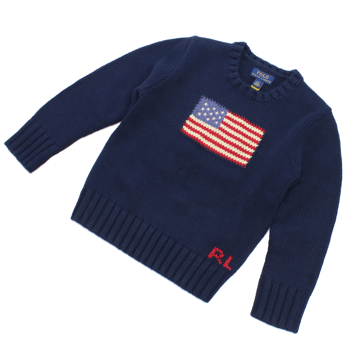 ラルフローレン RALPH LAUREN  キッズ－セーター，ニット ブランド 5才相当 7才相当 322668285001 HUNTER NVY ネイビー系 kb-01