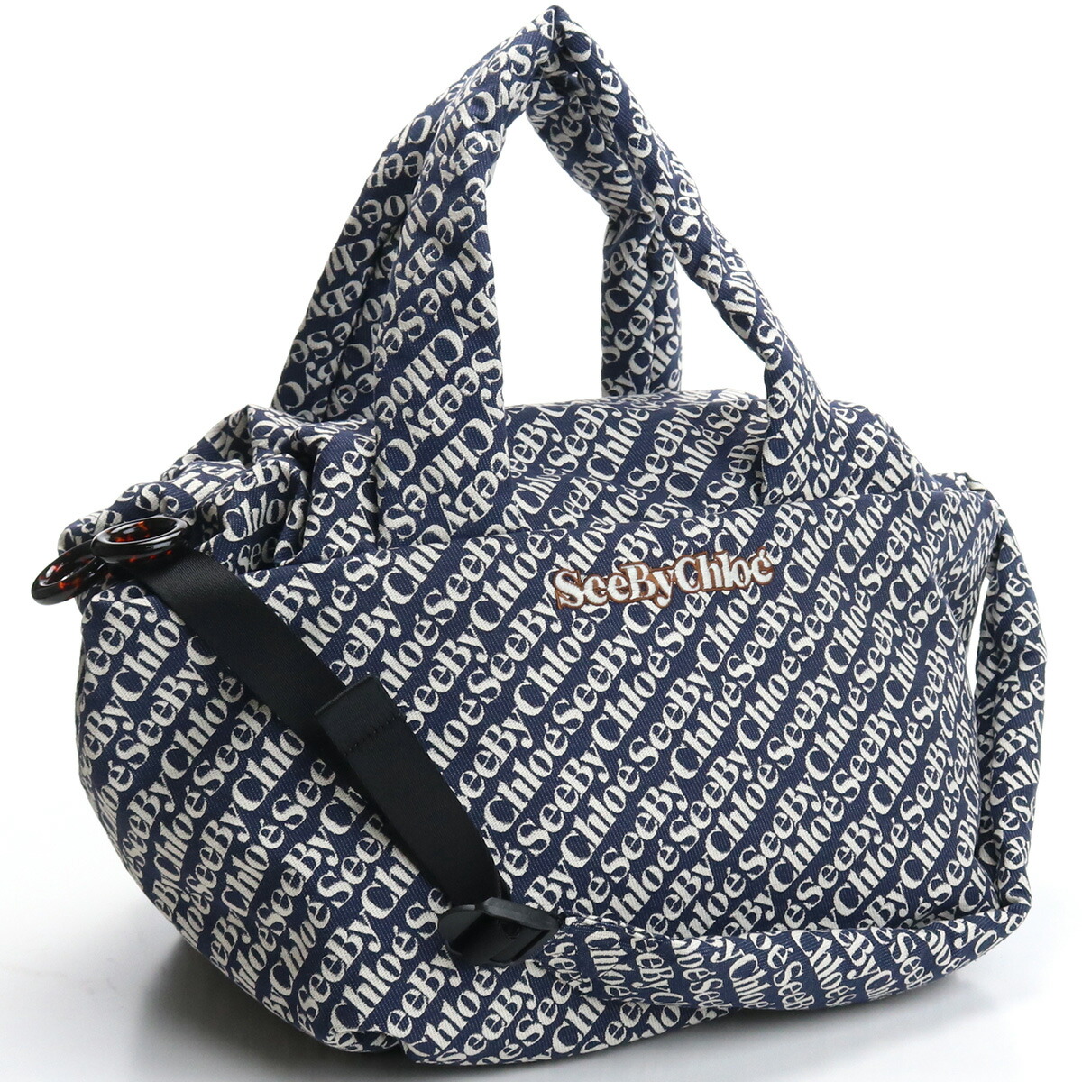ブランドプラス シーバイクロエ SEE BY CHLOE トートバッグ ブランド バッグ CHS21ASB19998 49Q ROYAL NAVY  ネイビー系 bag-01
