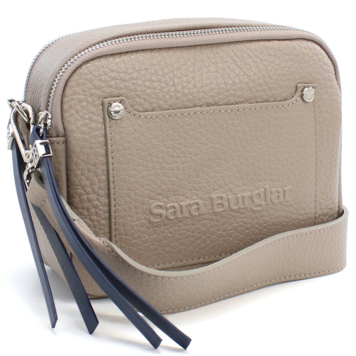 サラバーグラー Sara Burglar  斜め掛け ショルダーバッグ ブランド ロゴ  916 TAUPE グレー系 bag-01