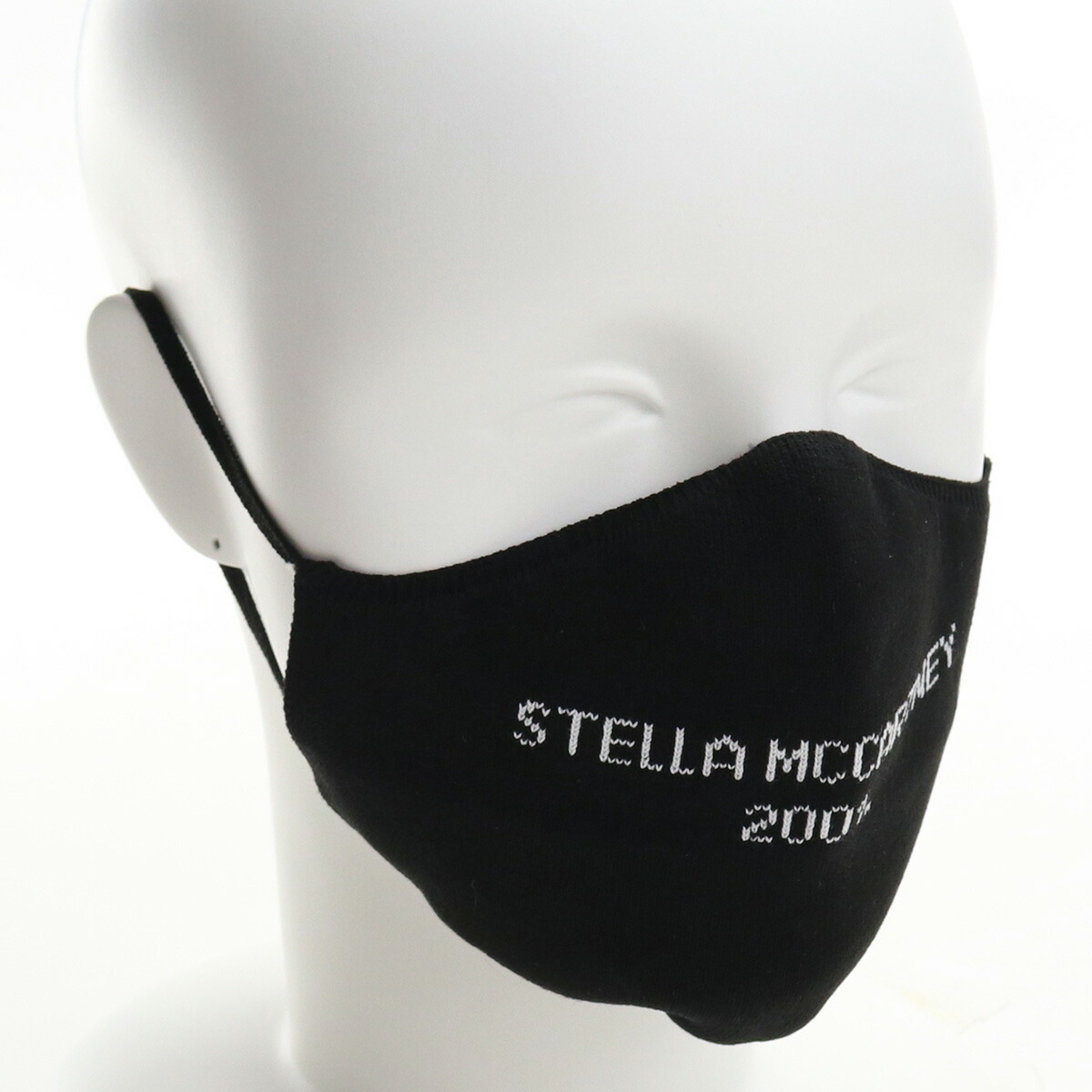 ステラマッカートニー STELLA MCCARTNEY  レディース－マスク　ブランドマスク ブランドロゴ 風邪予防 602935　S2243　1000 ブラック bos-11