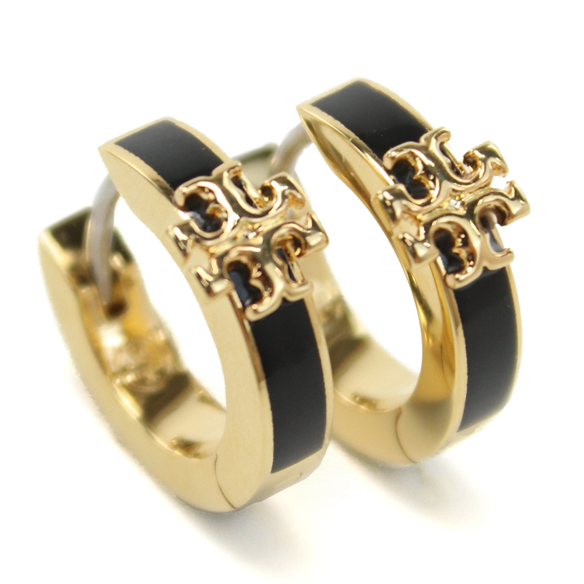 トリーバーチ TORY BURCH KIRA ピアス ブランド 155515　720TORY GOLD-BLACK ゴールド系 ブラック accessory-01