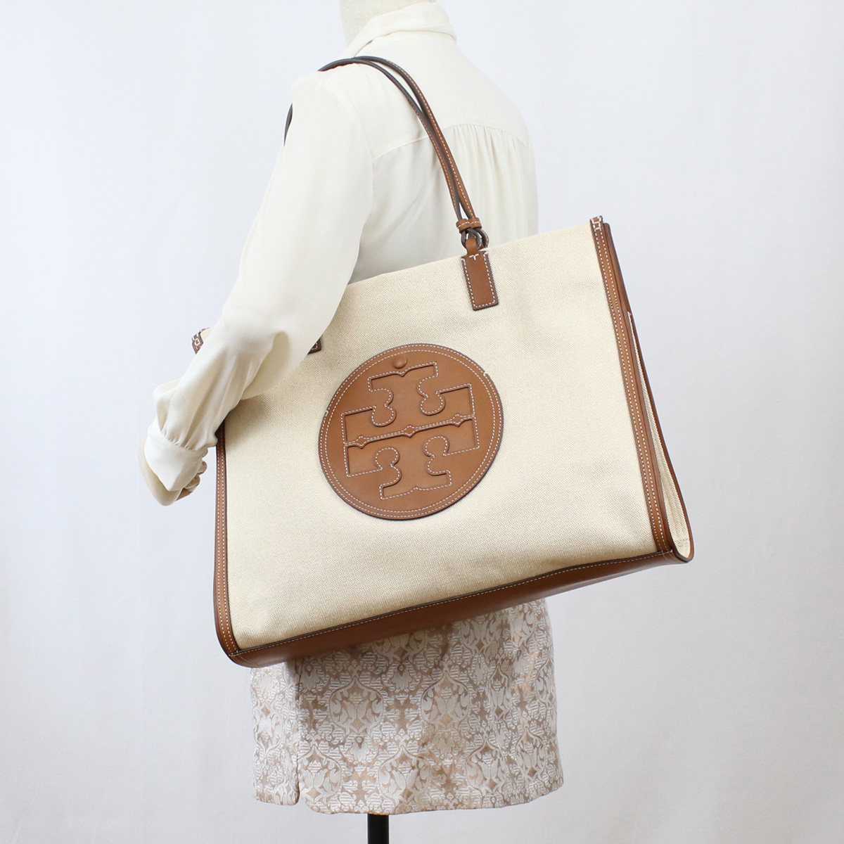 ブランドプラス / トリーバーチ TORY BURCH ELLA CANVAS TOTE トート