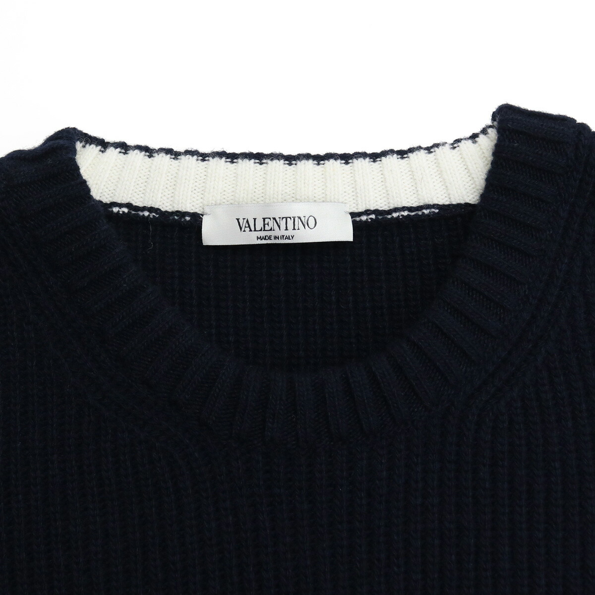 ブランド品卸 ヴァレンティノ VALENTINO メンズ-セーター,ニット WV3KC15U 7MH 671 ネイビー系 apparel-01 ヴァレンティノ Valentino セーター ニット 丸首 クルーネック メンズ VV3KC12Y75V ブラック 送料無料 楽ギフ_包装 2021年春夏新作