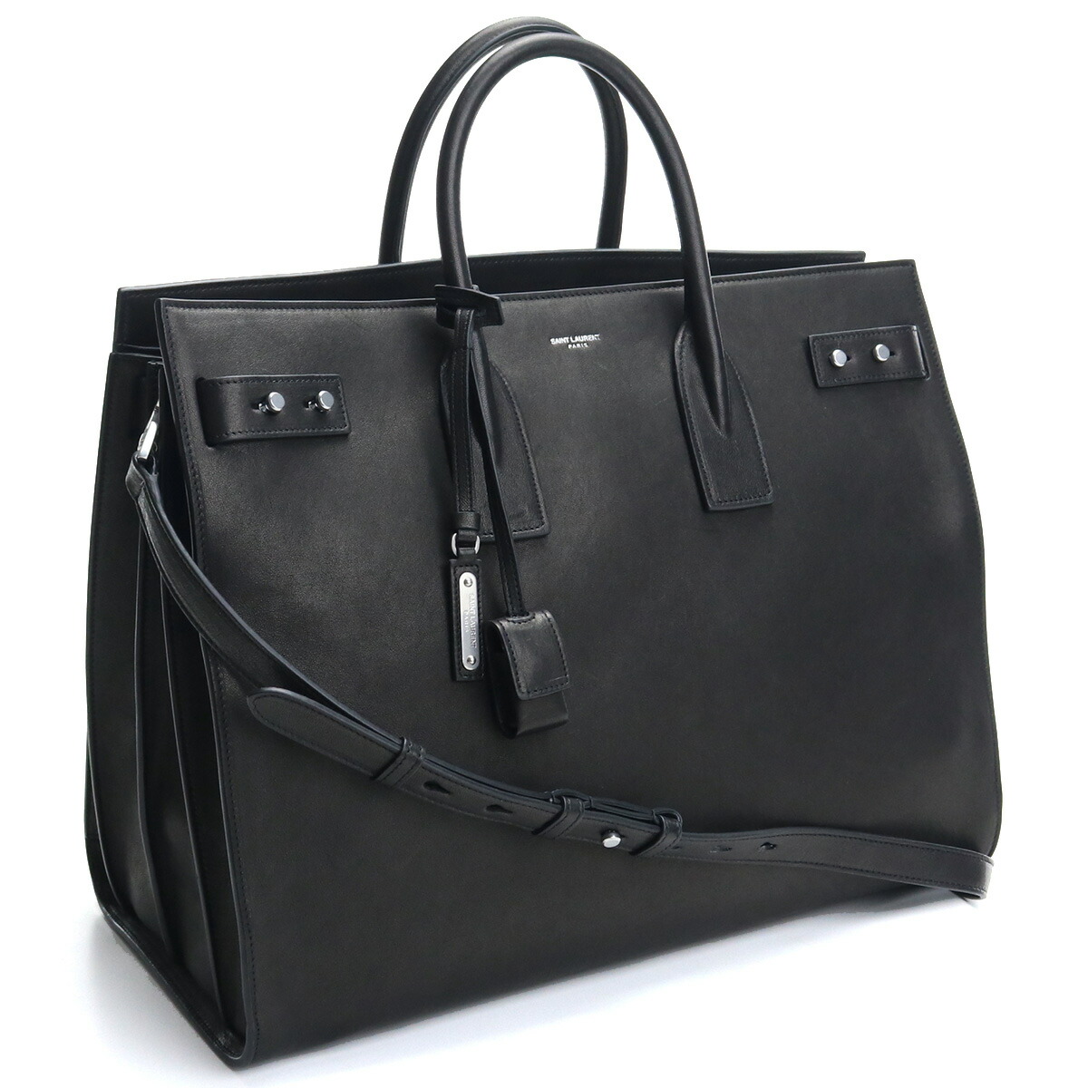 サンローラン SAINT LAURENT トートバッグ 2WAY 478167 0SC0E 1000 ブラック bos-14 bag-01 メンズ
